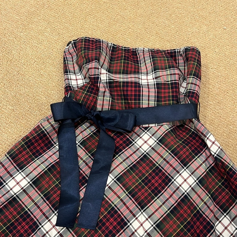 Tommy Hilfiger Strapless Plaid Tartan Dress - Picture 2 of 6